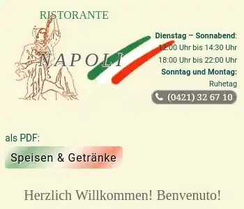 Website Ristorante Napoli Bremen